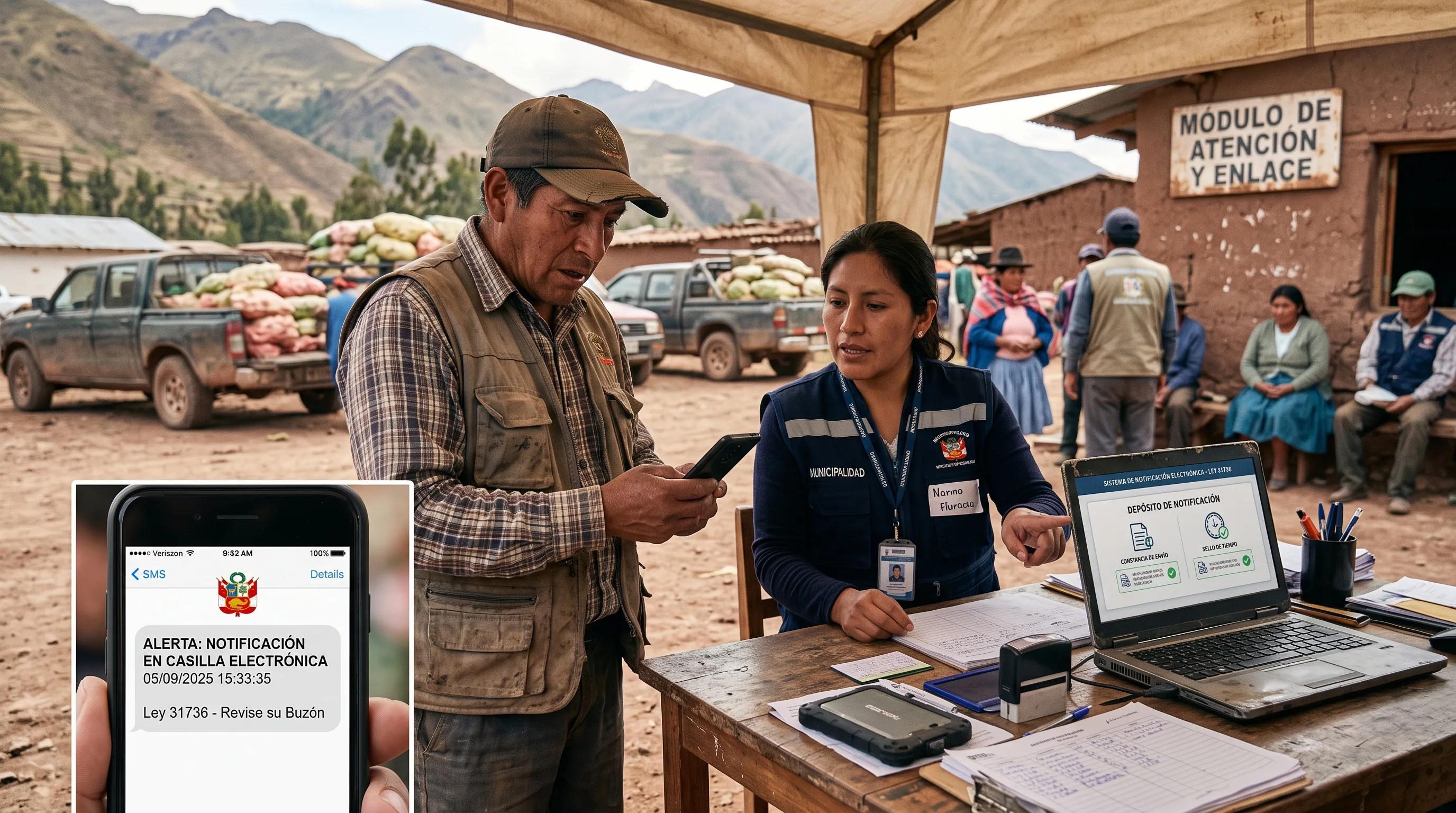Notificación por casilla electrónica en Perú según la Ley 31736