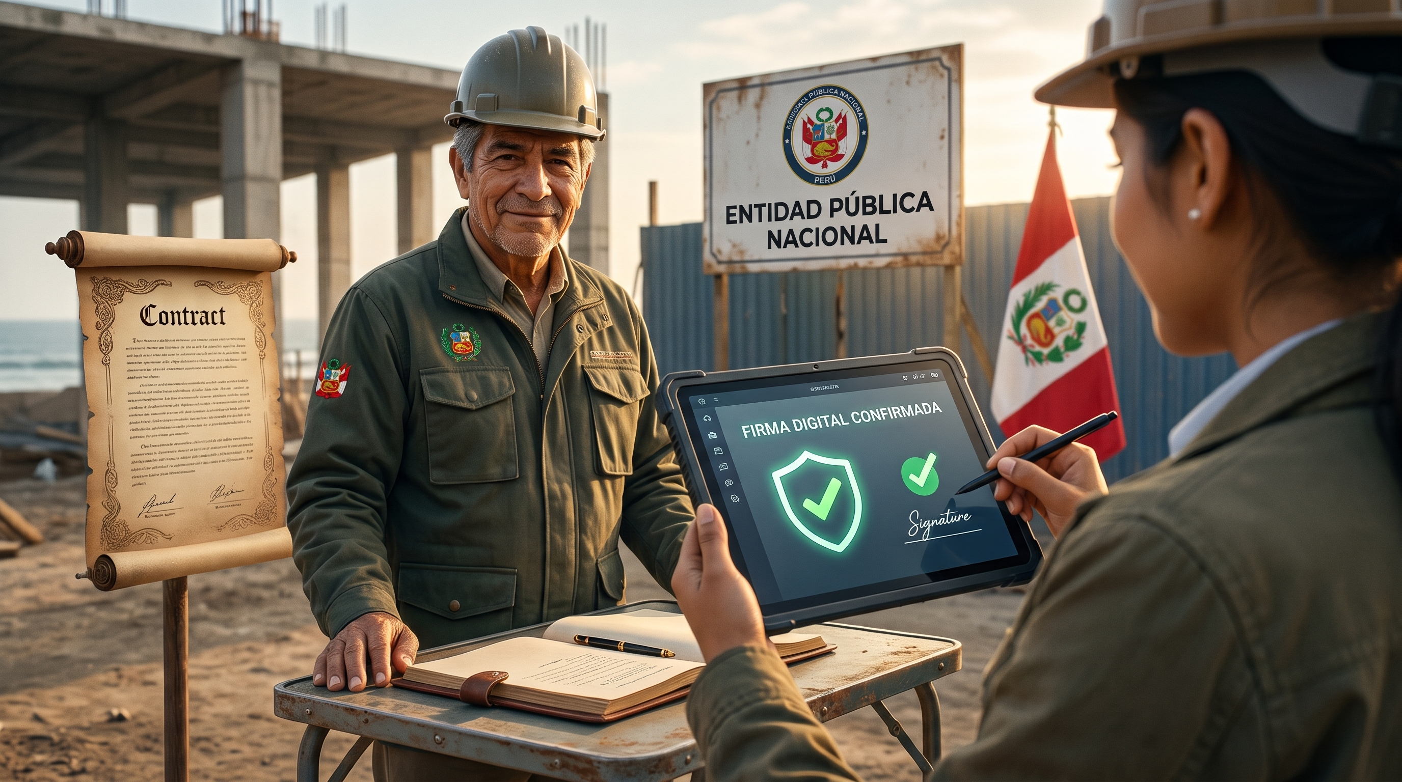 Suscripción digital de un contrato con una entidad pública del Estado